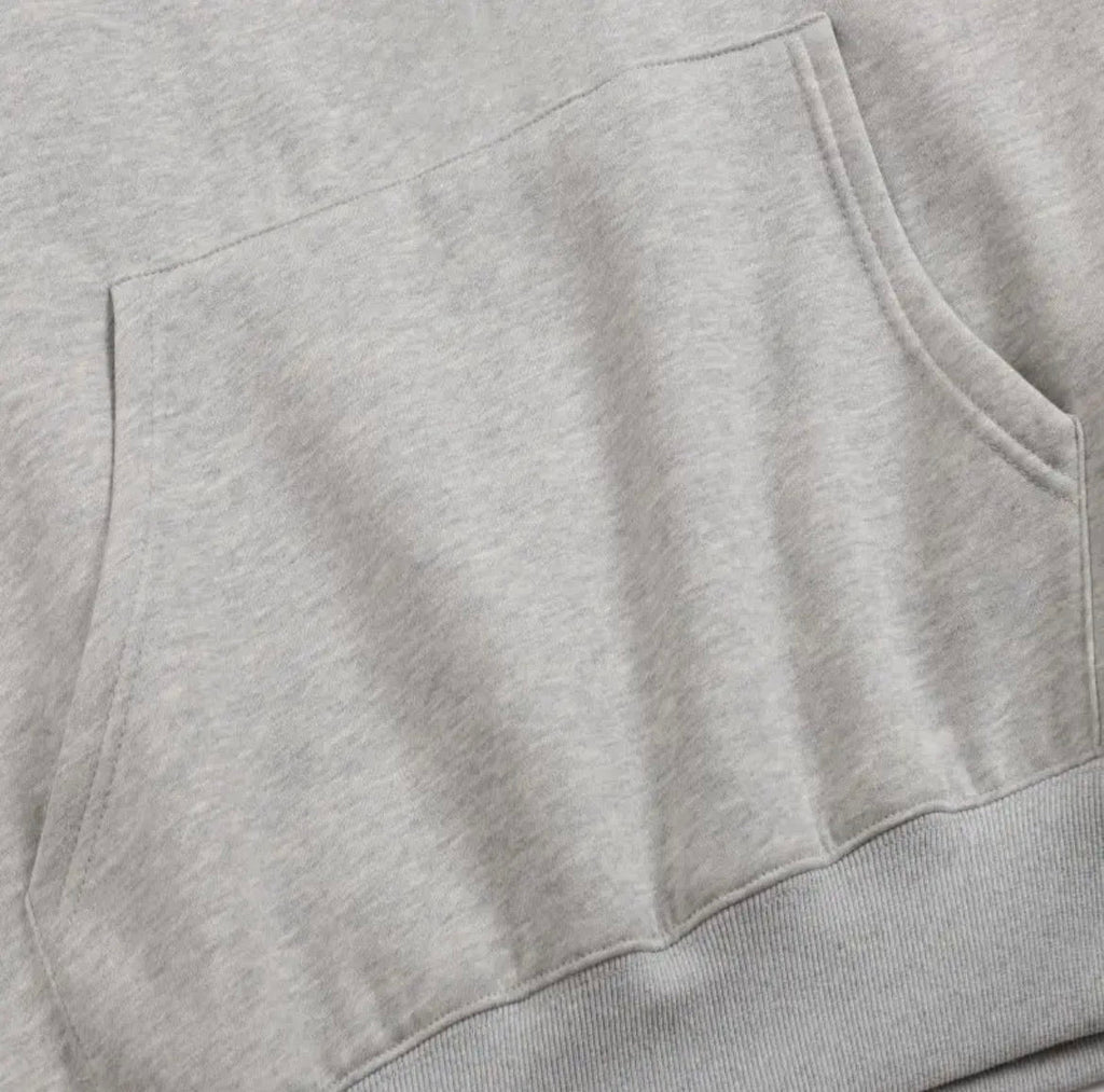 Essential Hoodie Minimal 3 Bars Grey (Oversized Fit)