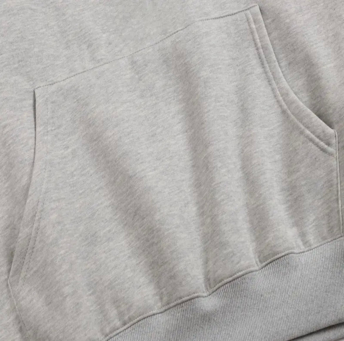 Essential Hoodie Minimal 3 Bars Grey (Oversized Fit)