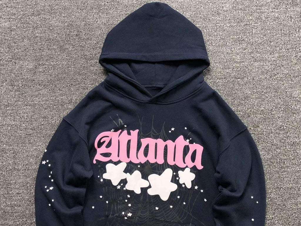Sp5der Atlanta Web Black Hoodie