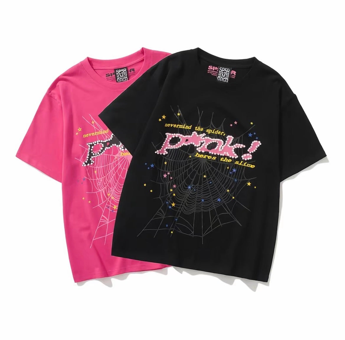 SP5DER P*NK Web Tee Pink