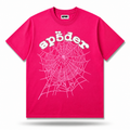 Sp5der Worldwide "Web" Tee / Fuchsia Pink
