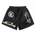 Hellstar Flame / Racing Logo Shorts Black