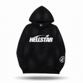 Hellstar Classic Star Logo Oversized Hoodie — Vintage Black
