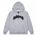 Godspeed Studded Zip Hoodie – Grey Wash