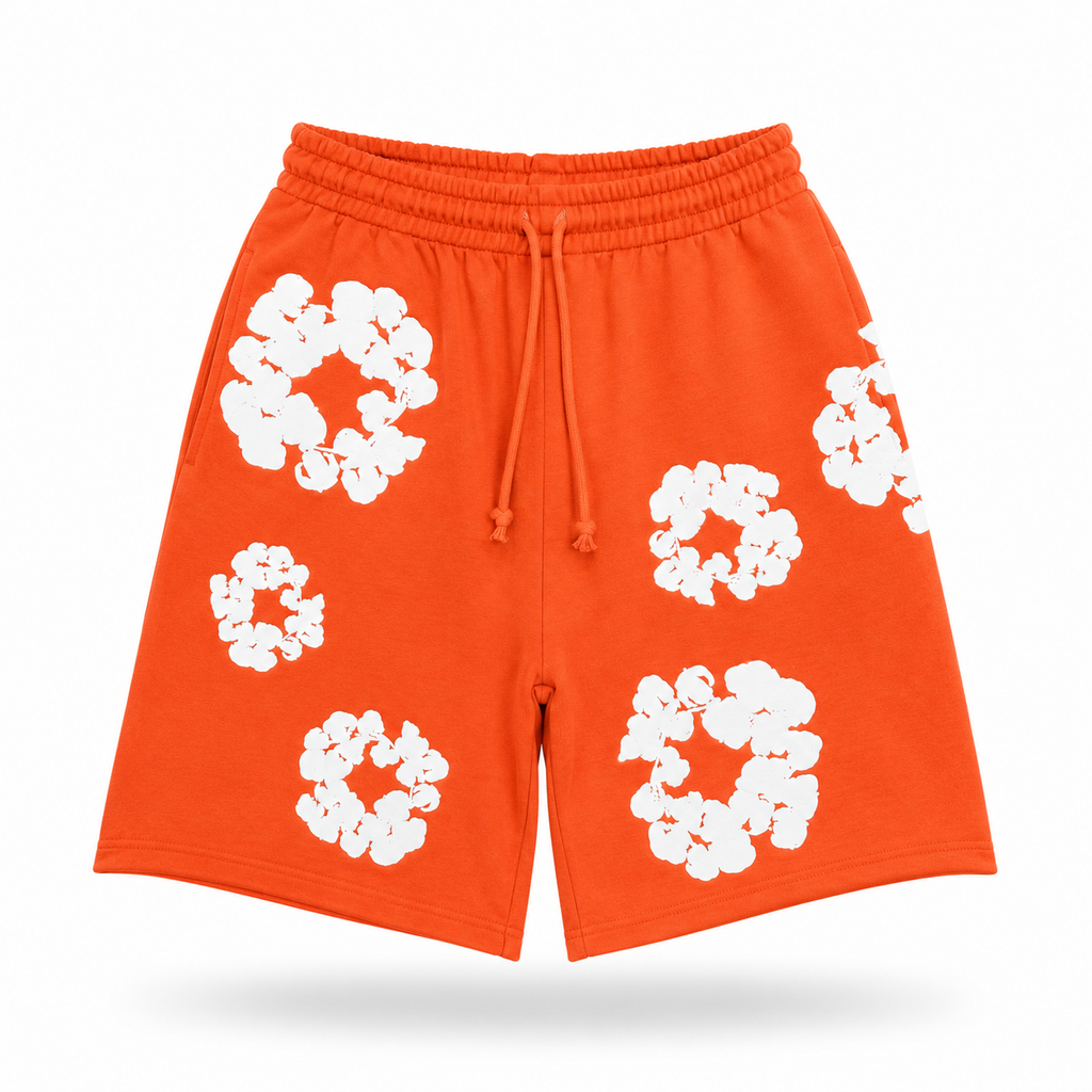 Short Denim Tears Wreath Naranja