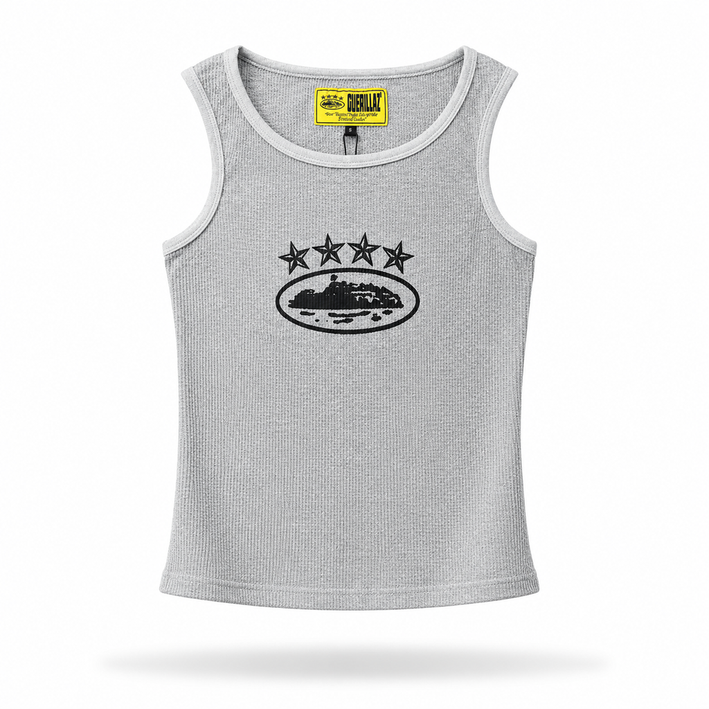 Corteiz Alcatraz Rib Tank Top