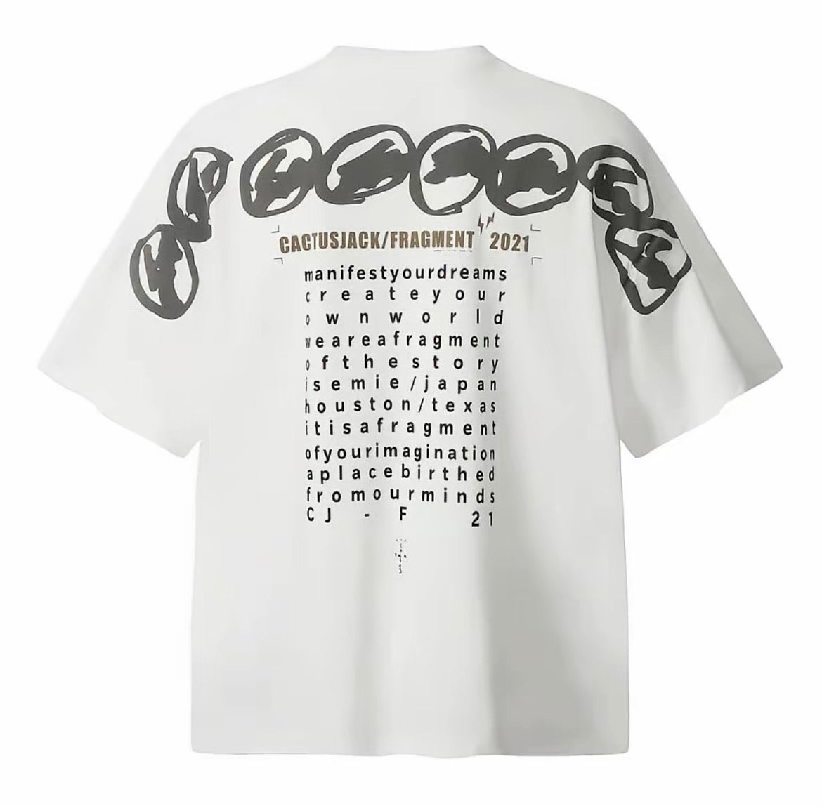 Cactus Jack x Fragment Chain Logo Tee