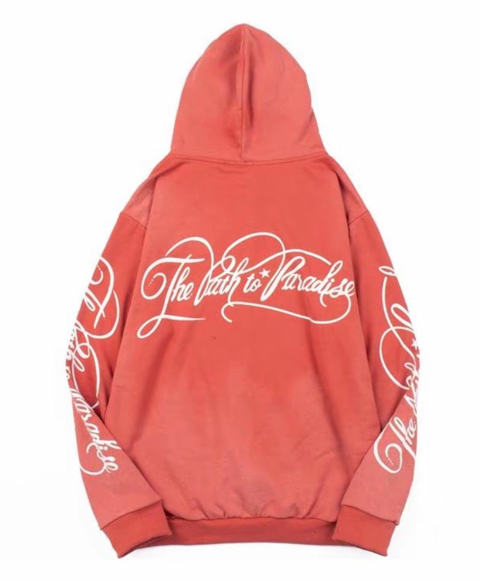 Hellstar Path to Paradise Zip Hoodie – Orange