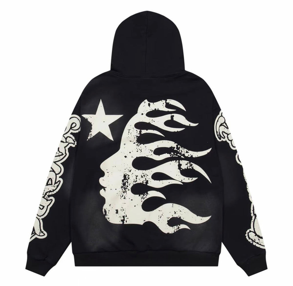 Hellstar Graffiti Hoodie – Black