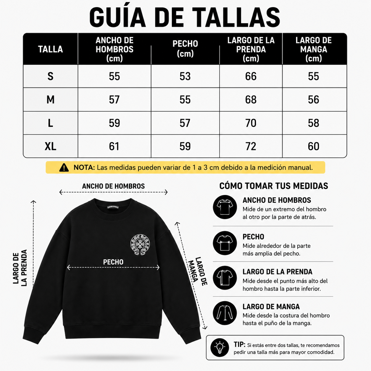 Sudadera Chrome Hearts Horseshoe Crewneck