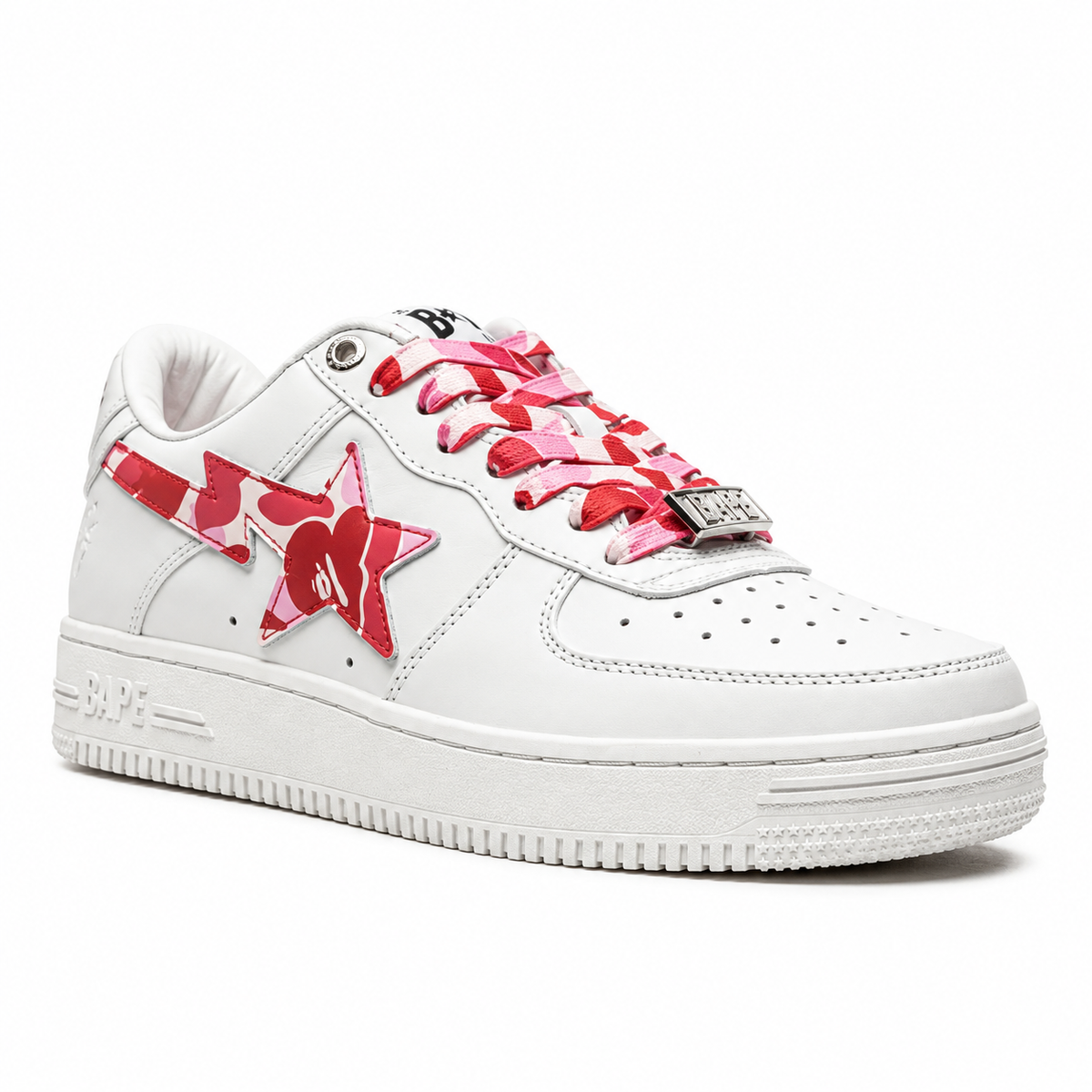 Sneaker BAPE APE STA Low White ABC Camo Pink