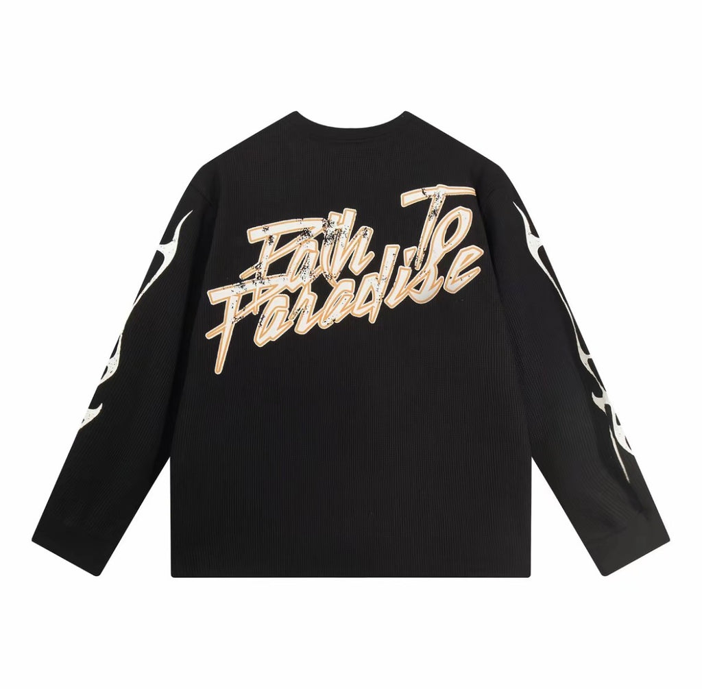 Hellstar Classic Logo Waffle Knit Tee — Black