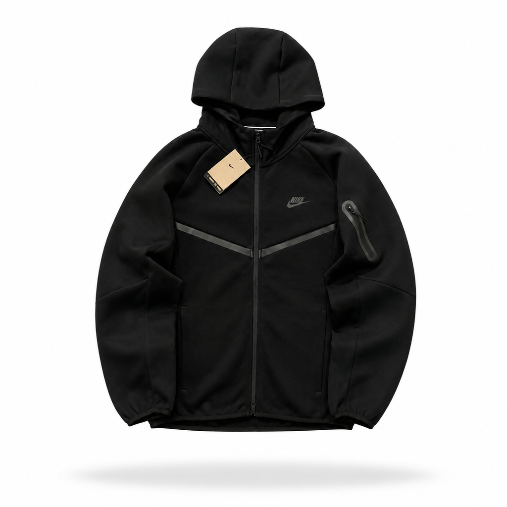 Nike Tech Fleece Full Zip - Black