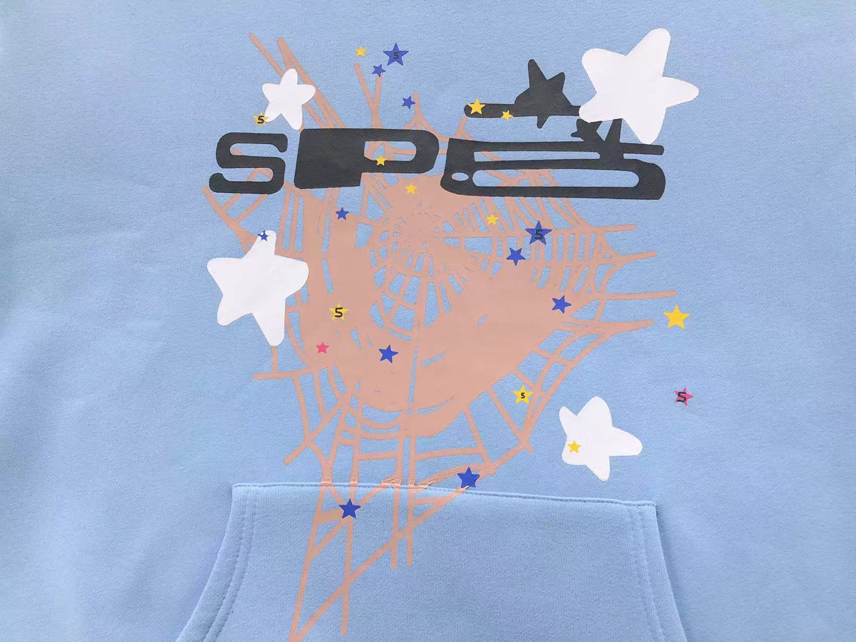 Sp5der Web Hoodie 'Sky Blue'