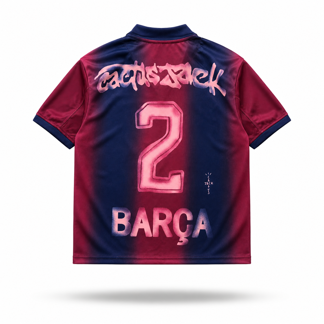 Travis Scott Cactus Jack x FC Barcelona "Camo/Fade" Polo Jersey