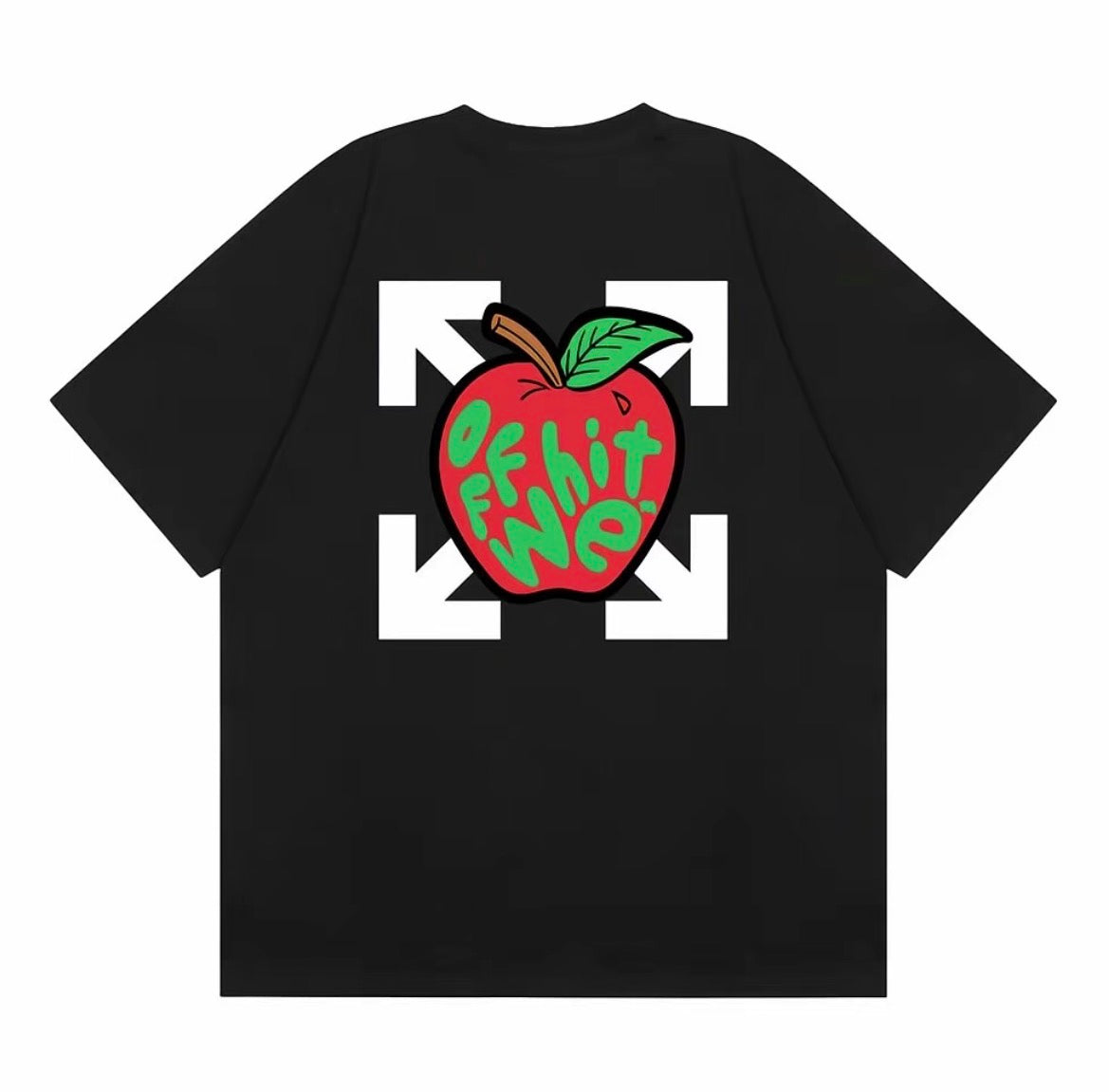 Off-White Apple Arrow Print Tee - Black