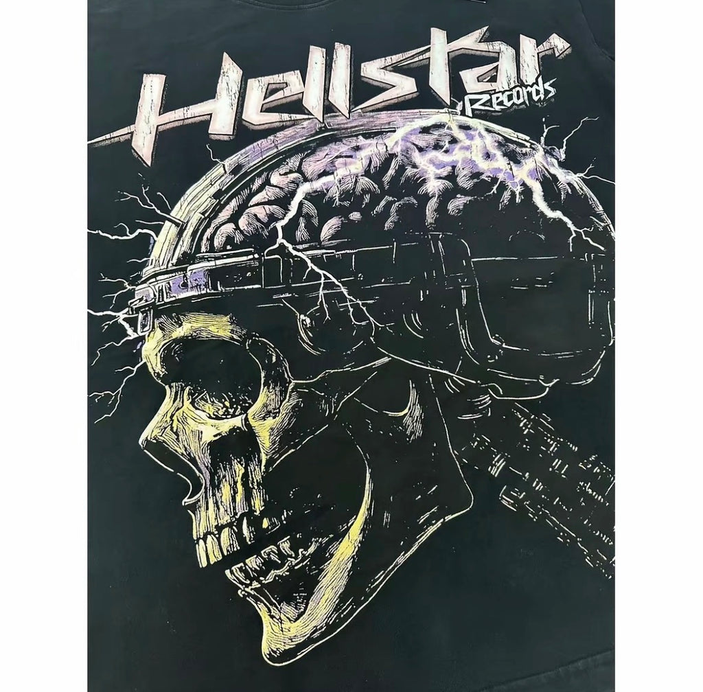 Hellstar Records "Electric Brain" Skull Graphic Tee