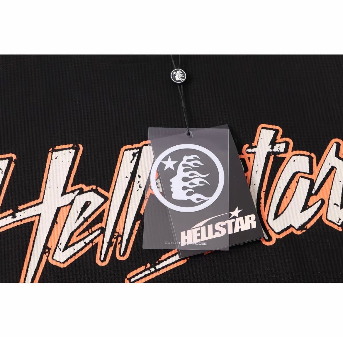Hellstar Classic Logo Waffle Knit Tee — Black