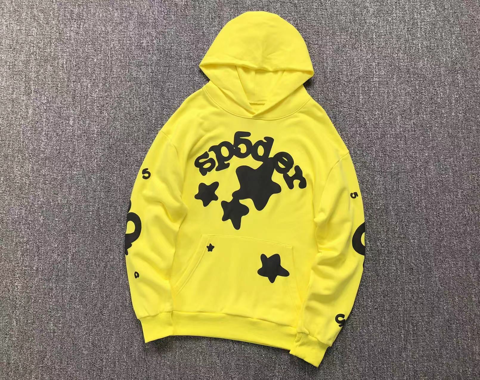 Sp5der Beluga Hoodie Yellow / Onyx