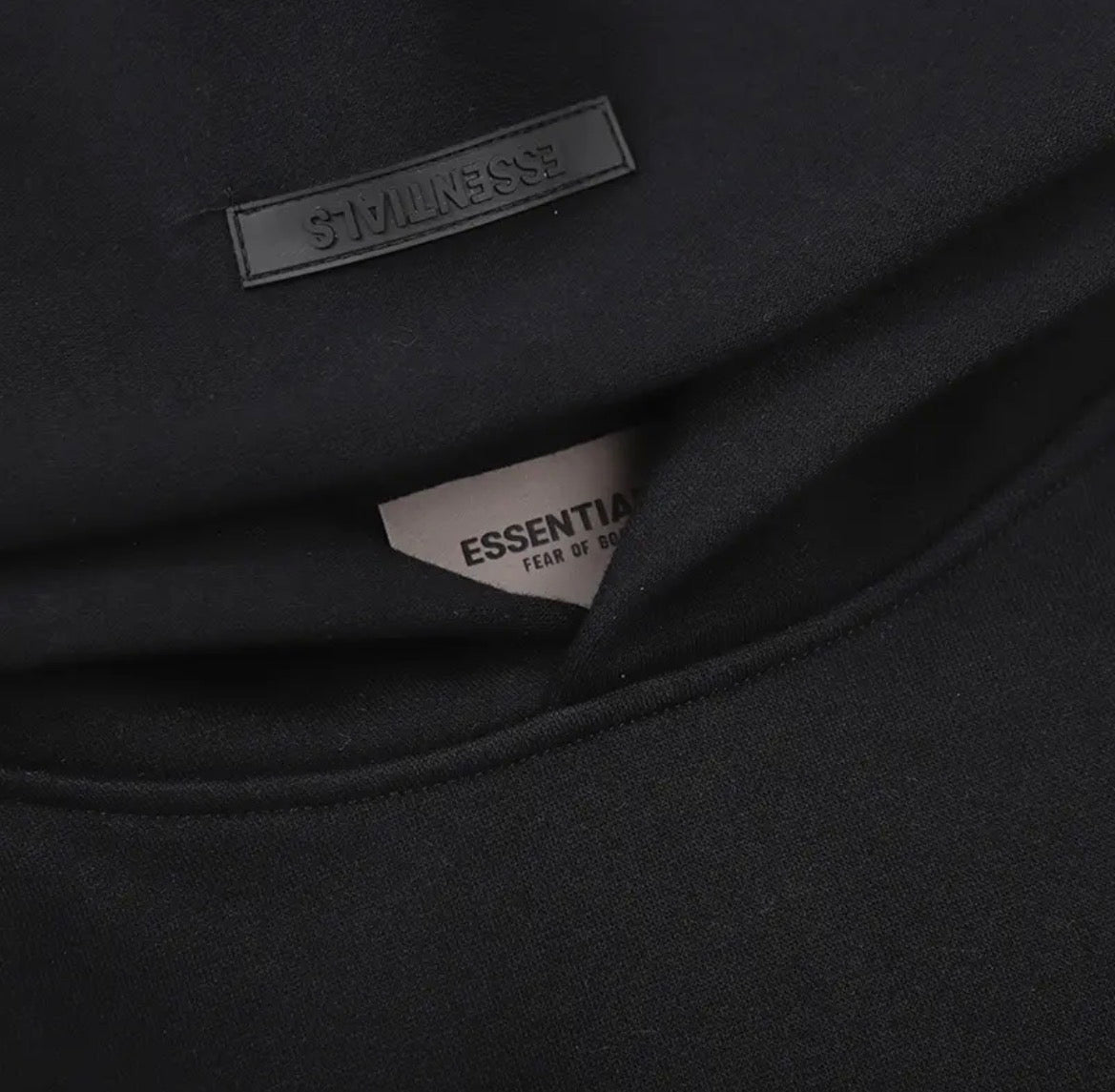 Essential Hoodie “Midnight Black” - Black