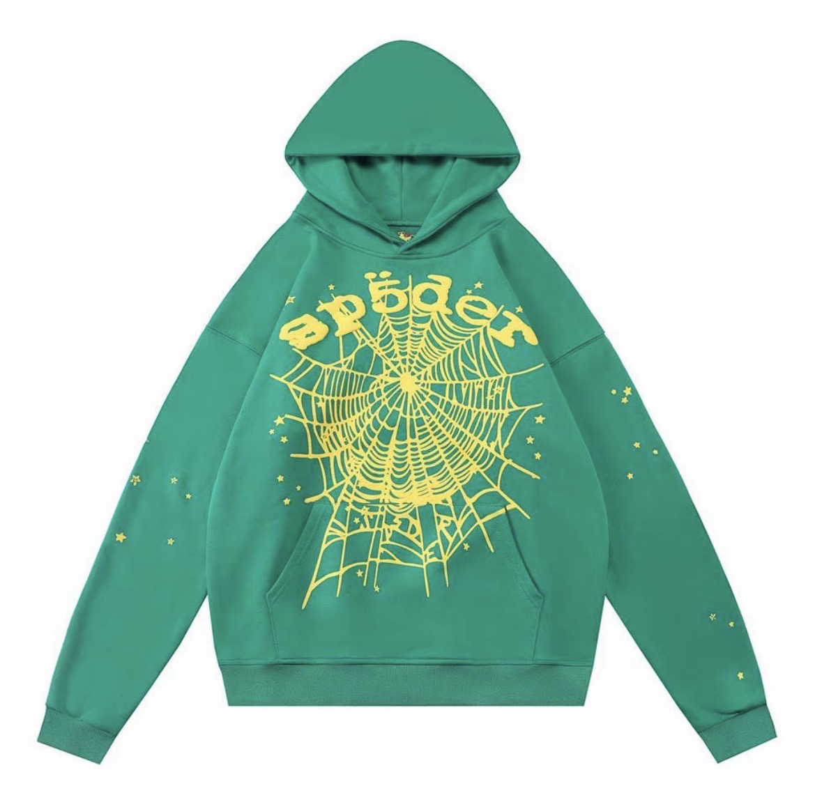 Sp5der OG Web V2 Hoodie – Green