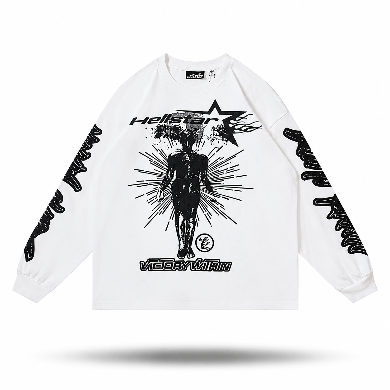 Hellstar "Victory Within" Vintage Long Sleeve — White