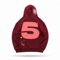 Sp5der 5 Angel Number Hoodie (Maroon/Burgundy)⁠