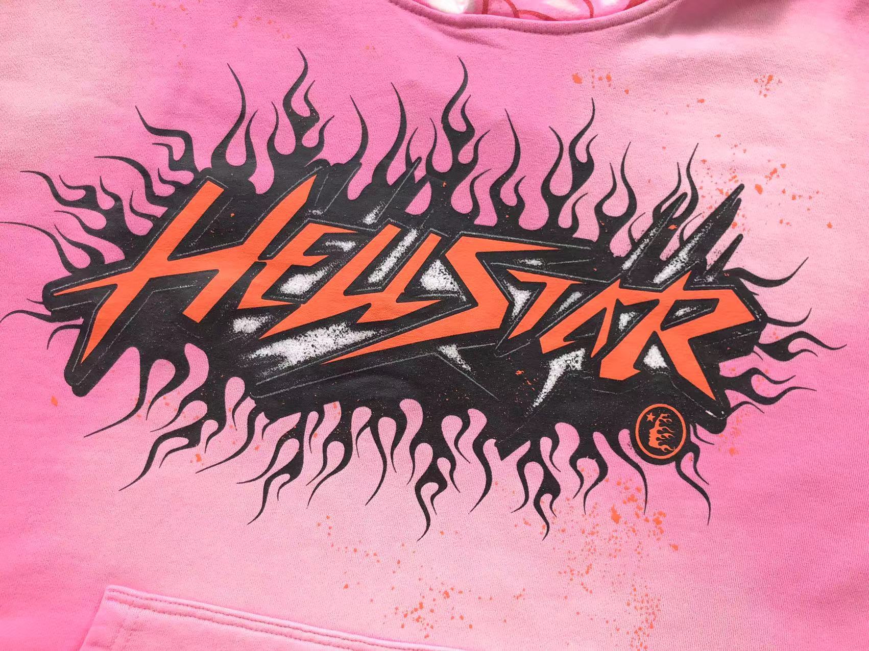 Hellstar Brain Fade Hoodie Pink