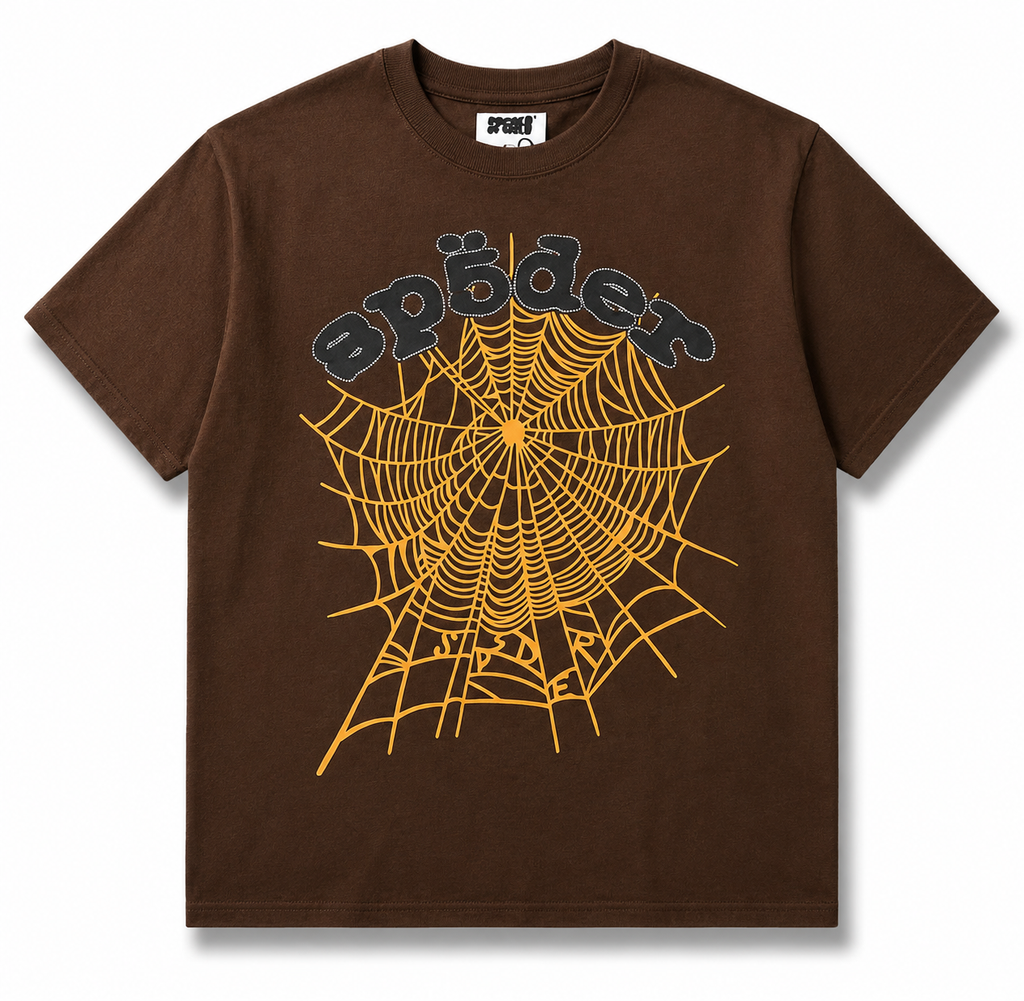 Sp5der Worldwide "Web" Tee / Earth Brown