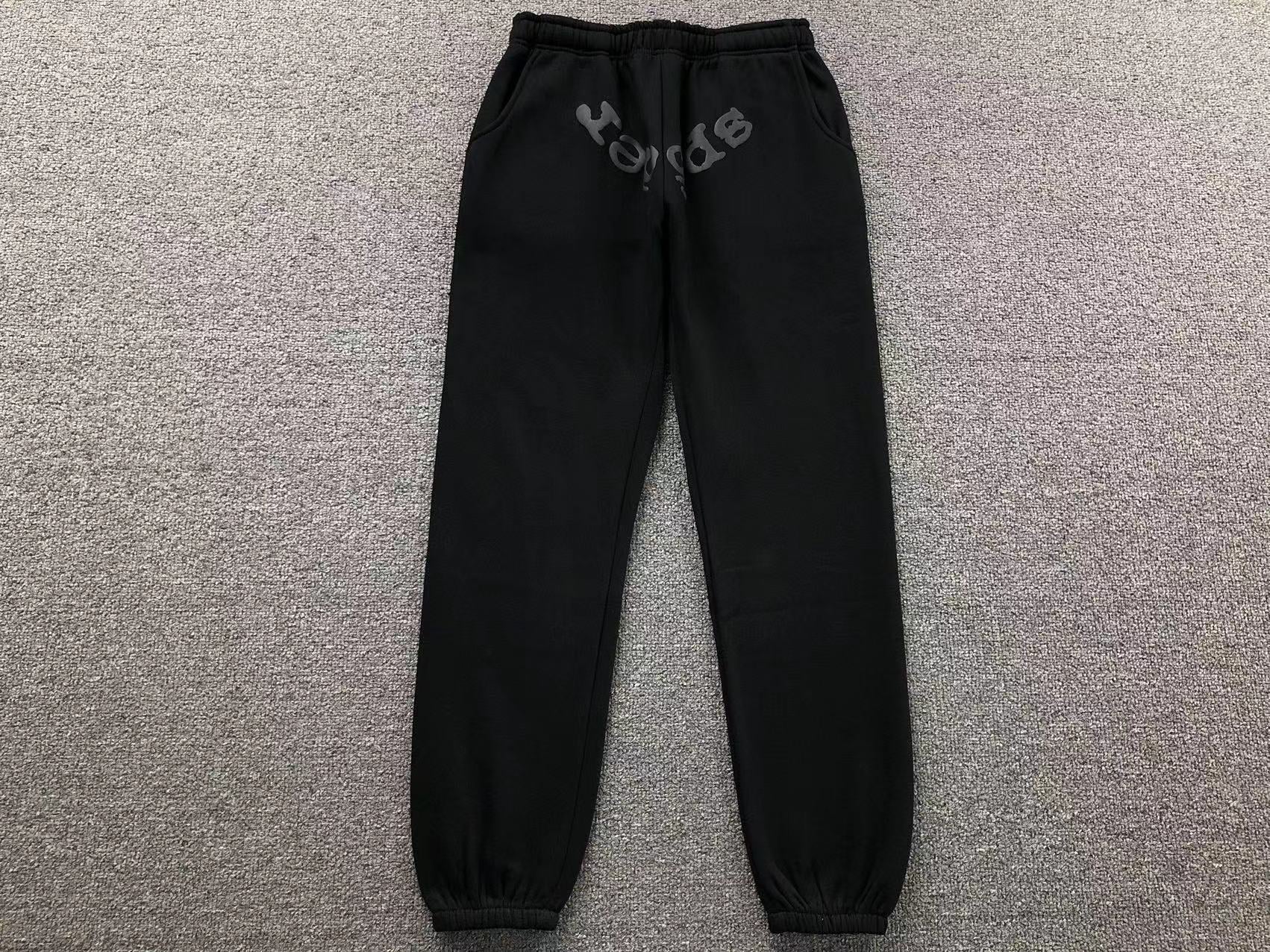 Sp5der OG Web Studded Sweatpants 'Black' & Matching