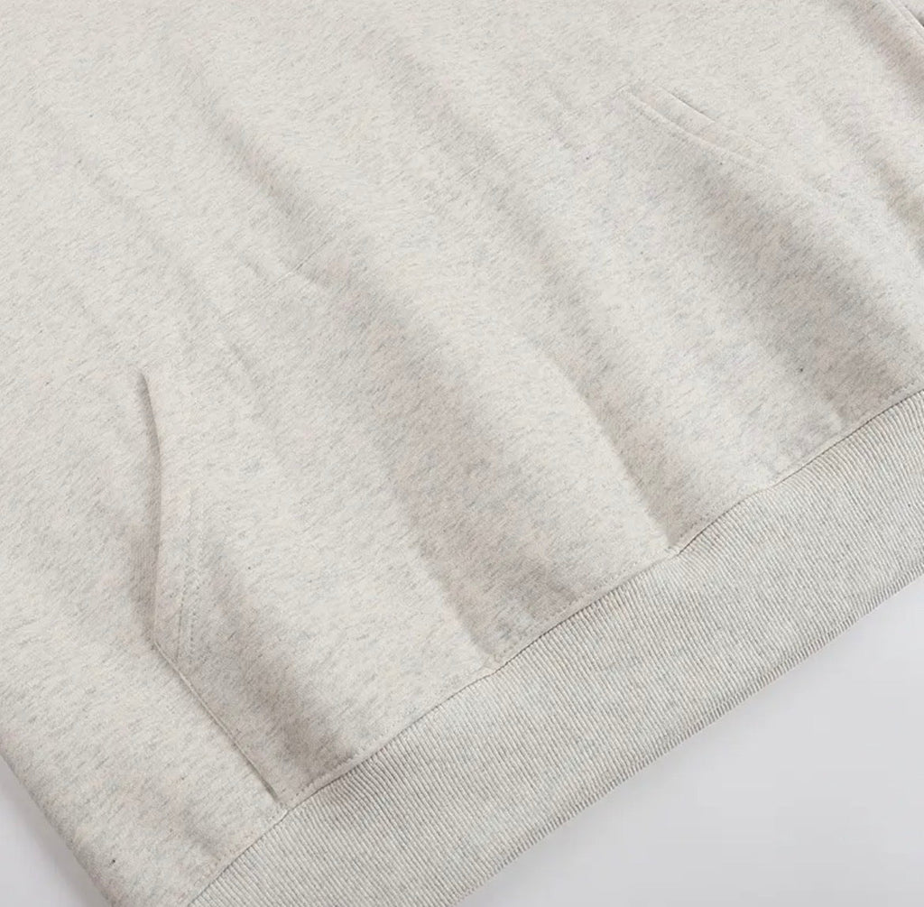 Essential Back Logo Hoodie (“Light Oatmeal / Grey”)