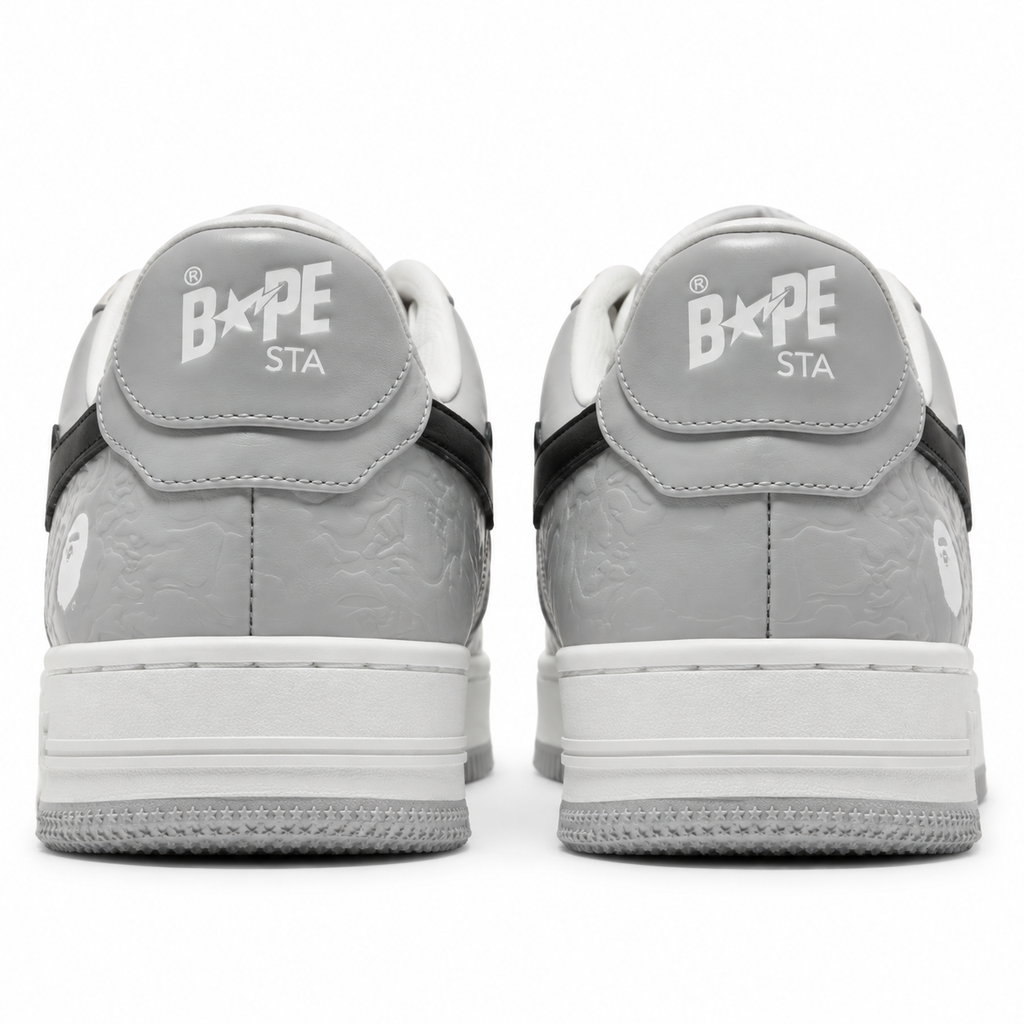 Sneaker BAPE Ape Sta Low Grey Black