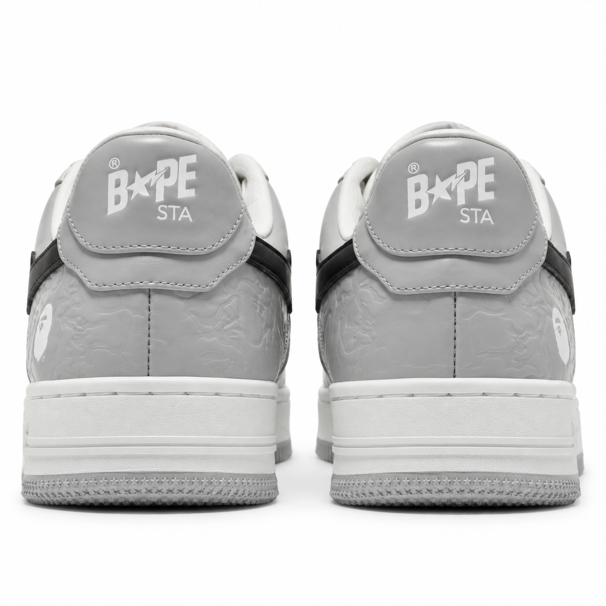 Sneaker BAPE Ape Sta Low Grey Black