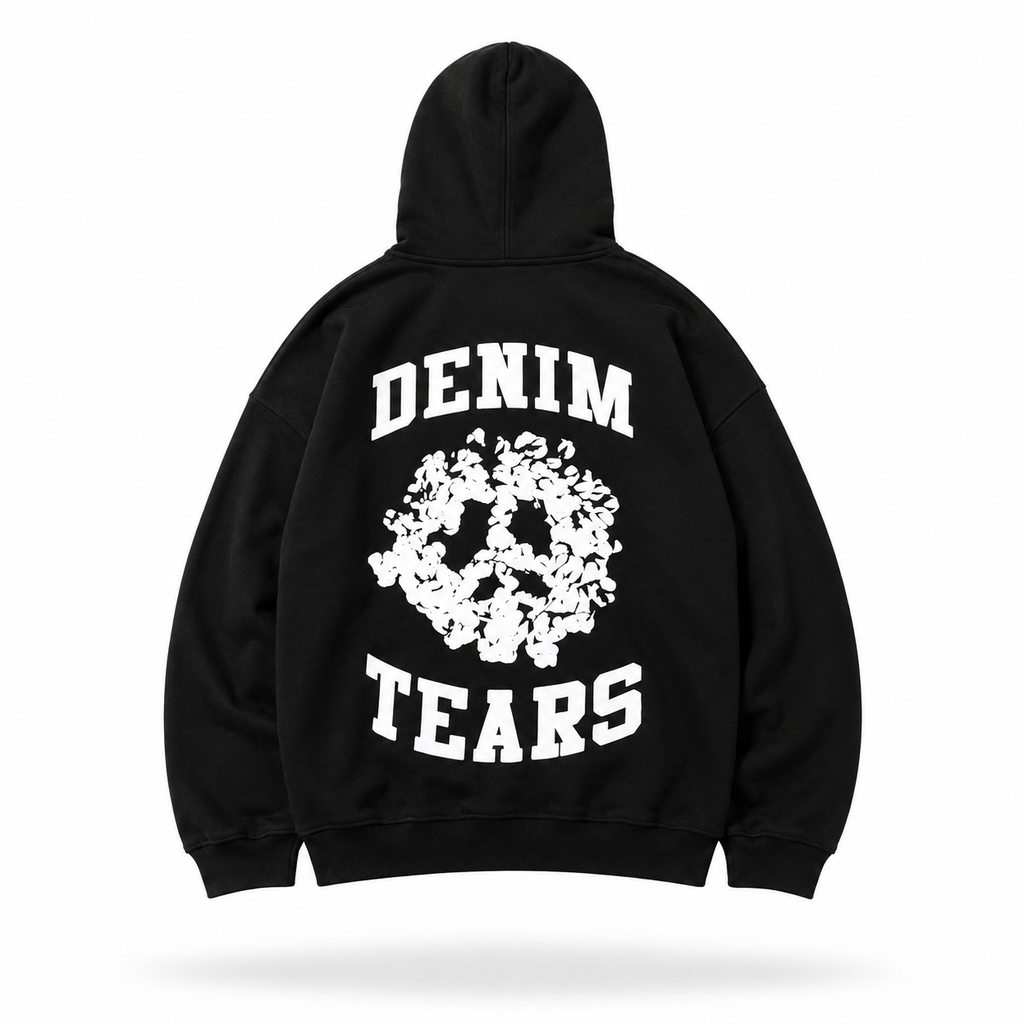 Sudadera Denim Tears Wreath Print Negro