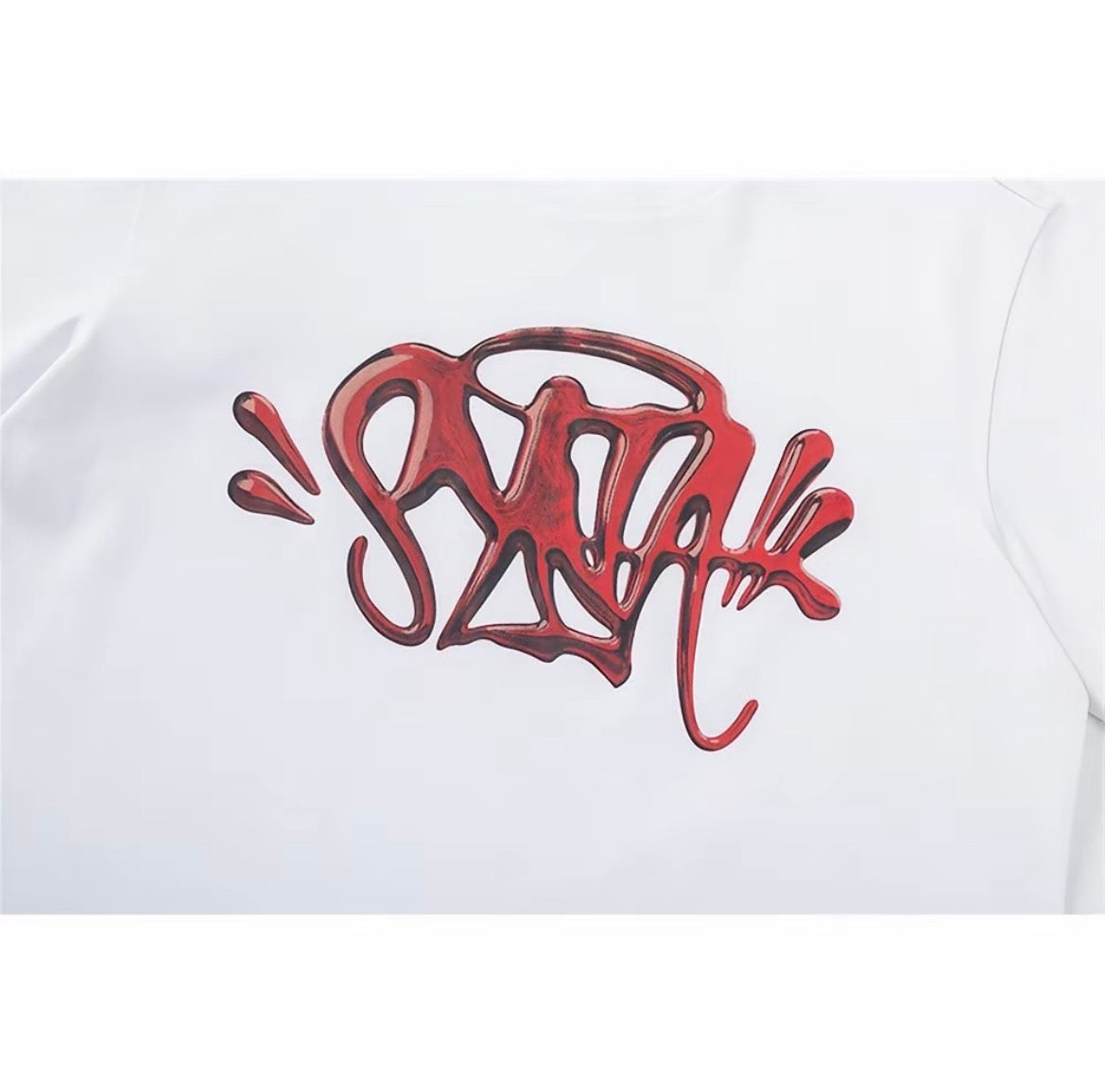 Syna Liquid Tag Tee – Red Drip