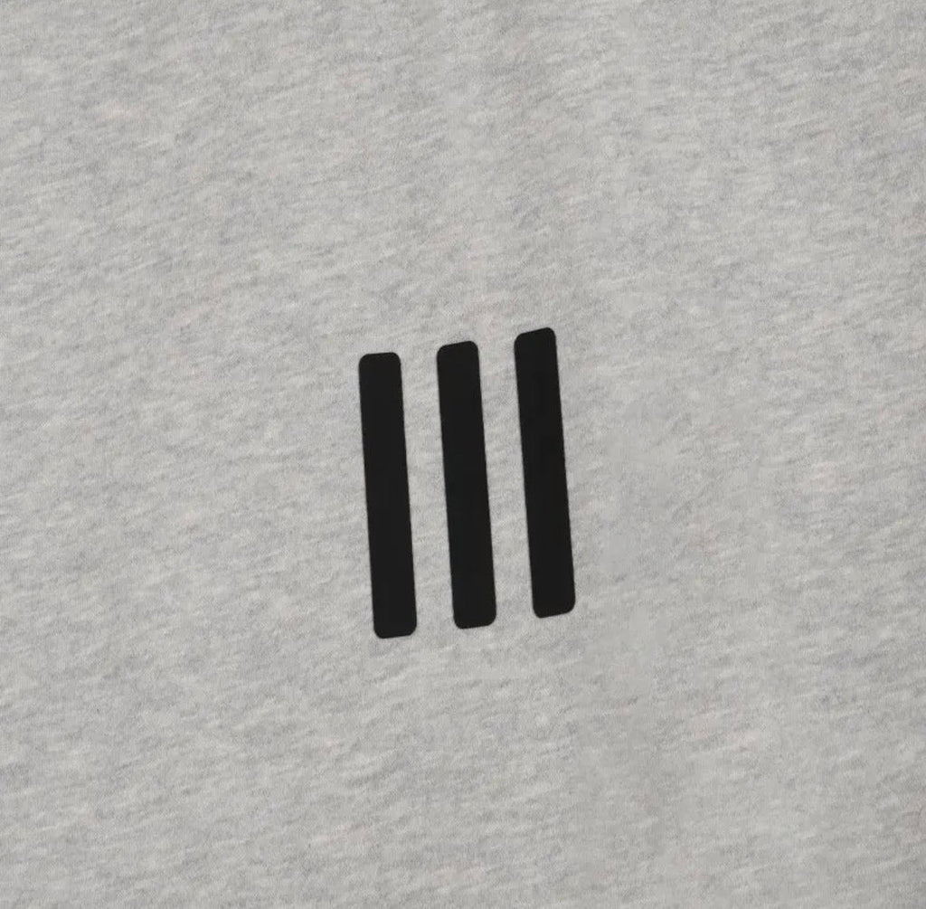 Essential Hoodie Minimal 3 Bars Grey (Oversized Fit)