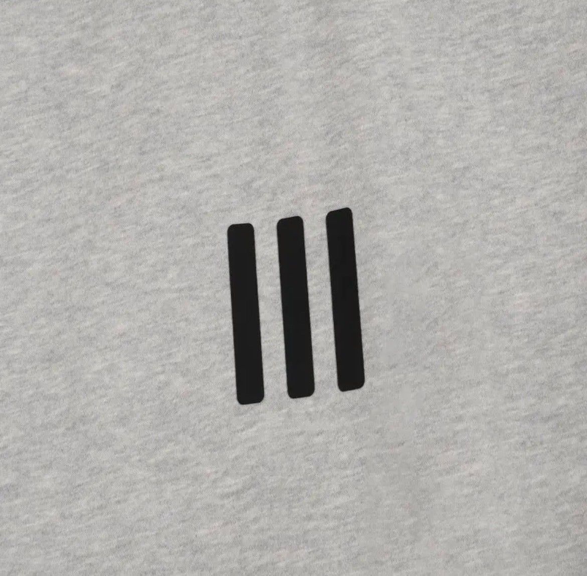 Essential Hoodie Minimal 3 Bars Grey (Oversized Fit)