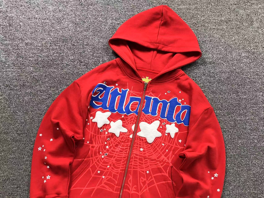 Sp5der Atlanta Hoodie Red