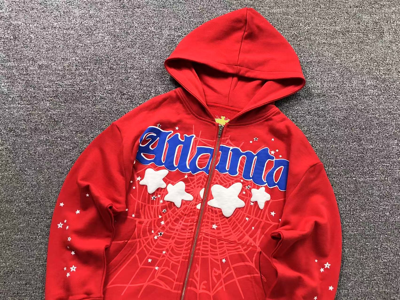 Sp5der Atlanta Hoodie Red