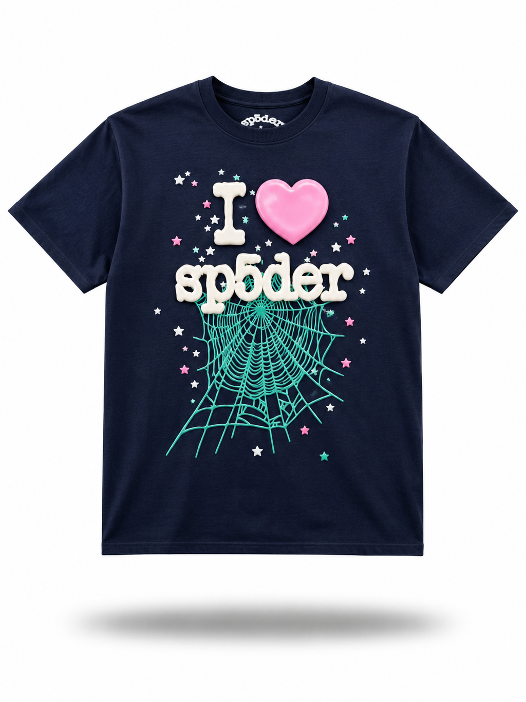 Sp5der "I Love Sp5der" Heart Tee / Navy
