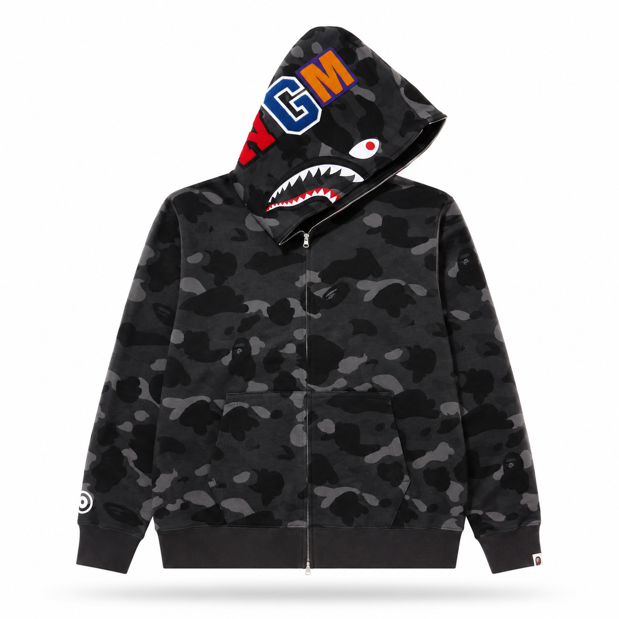 Sudadera BAPE Shark Split Camo Negro