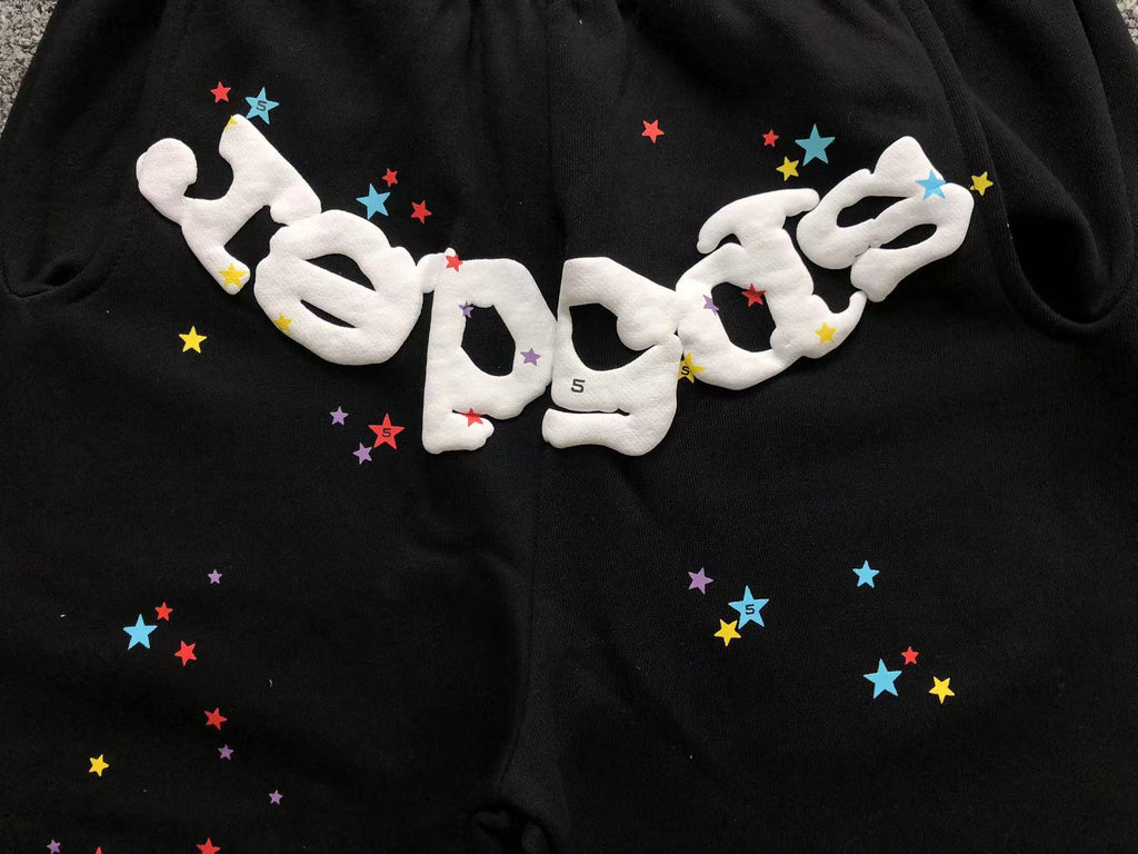 Sp5der P*nk Sweatpants Black