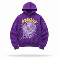 Sp5der Web Hoodie Purple/Yellow