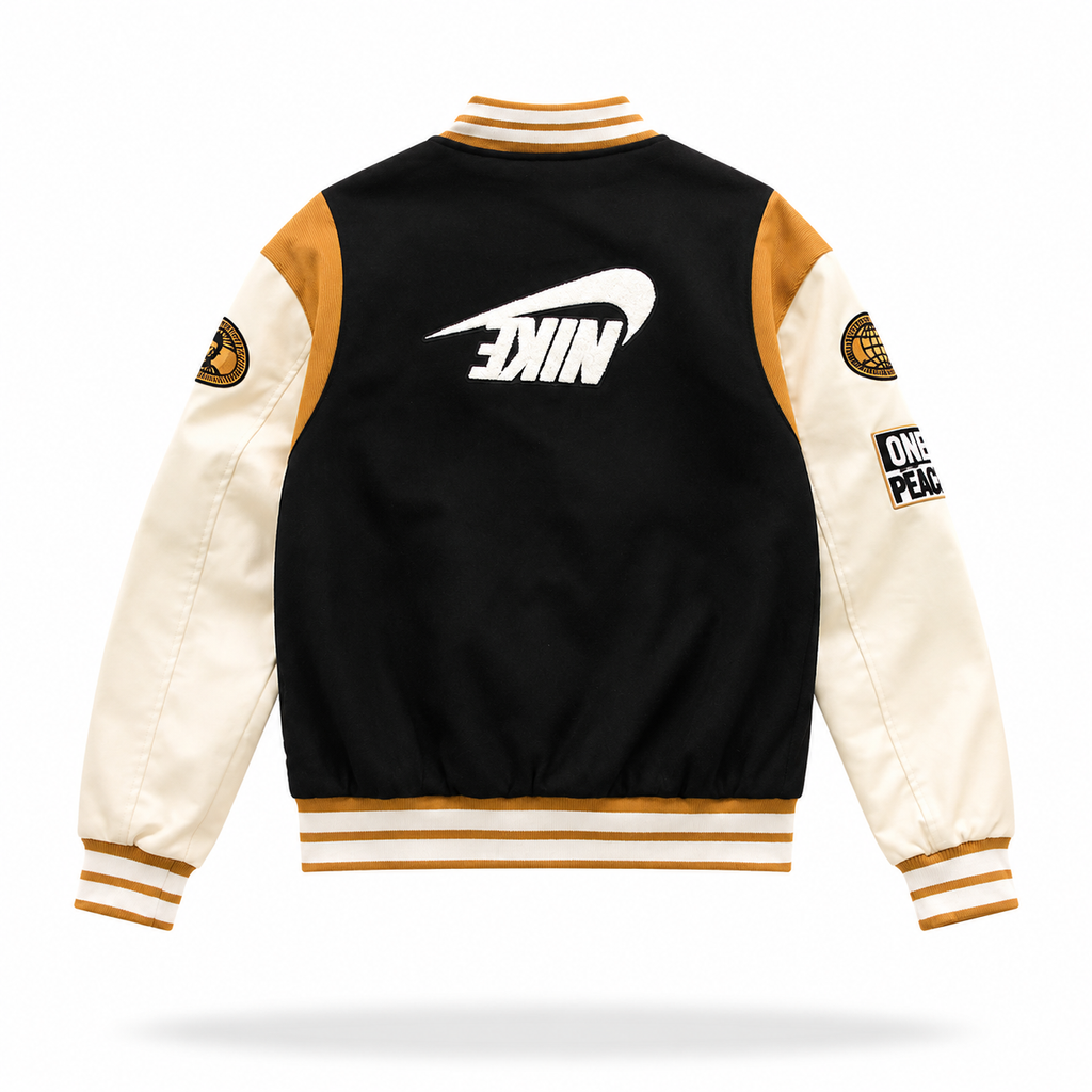 Nike Sportswear NSW Varsity Jacket Black/Sail/Wheat