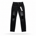 Purple Black Distressed Skinny Jeans