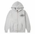 Corteiz Laughteg Gang Zip Hoodie – Grey