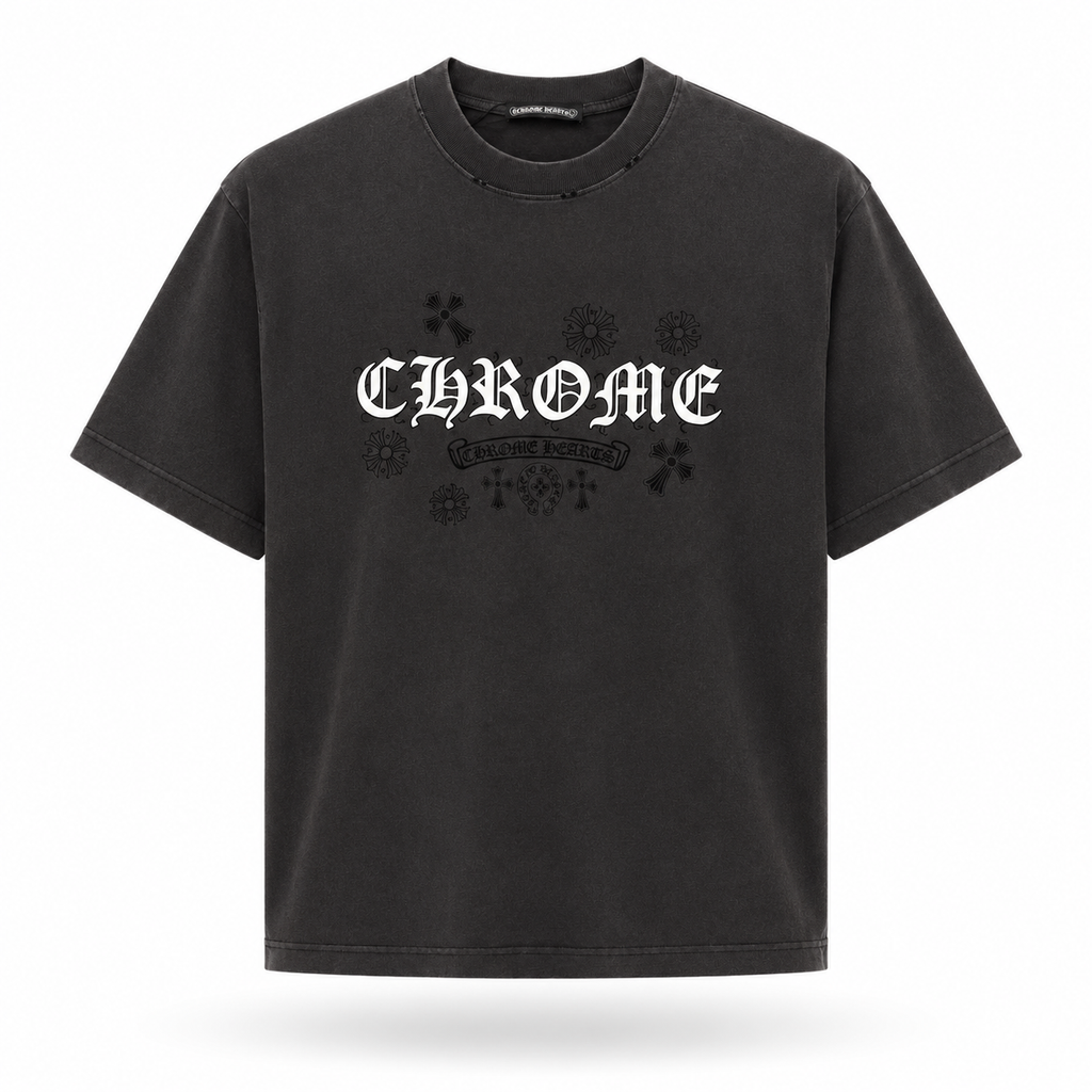 Camiseta Chrome Hearts Arc Banner Negra
