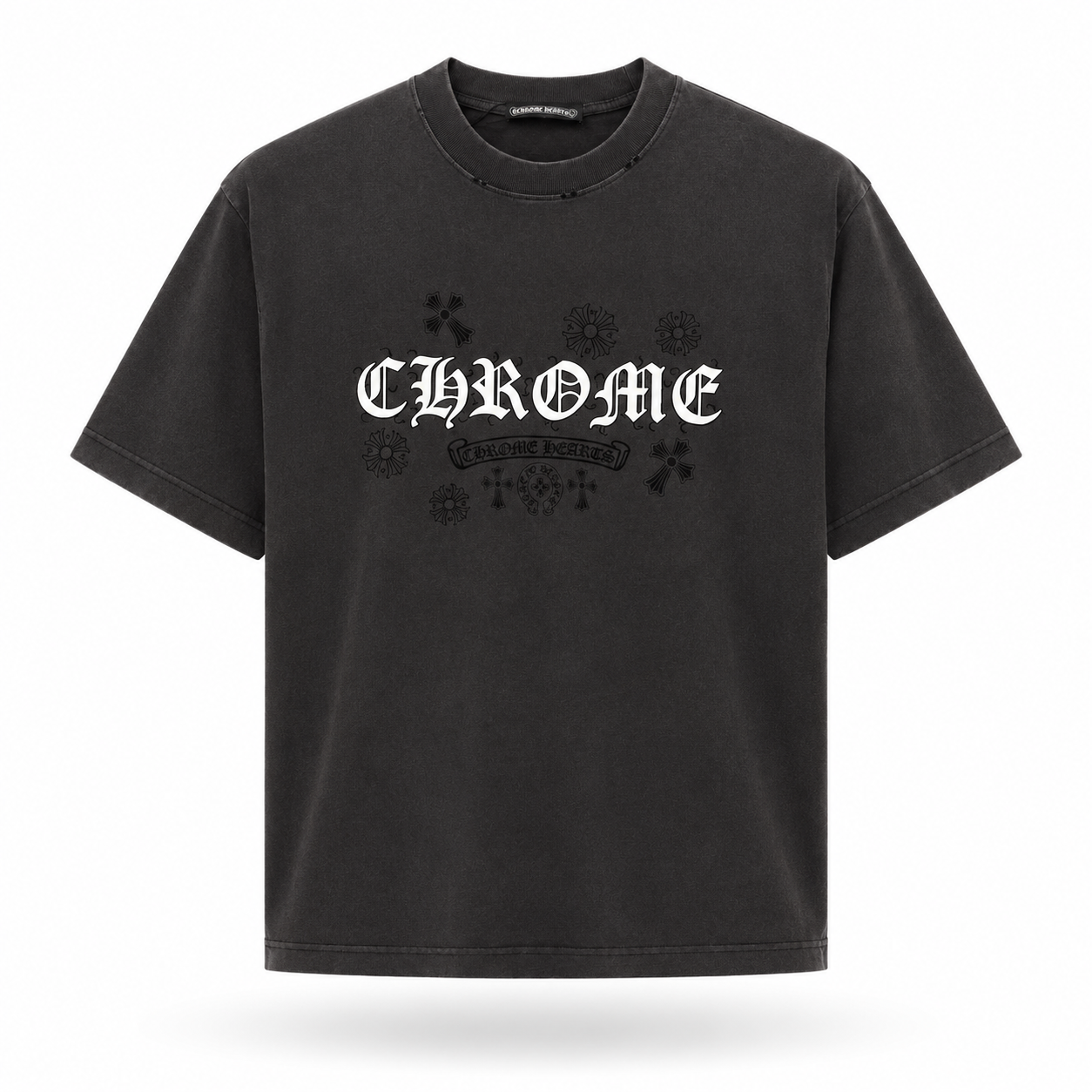 Camiseta Chrome Hearts Arc Banner Negra