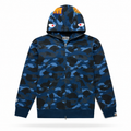 Sudadera BAPE Shark Split Camo Azul