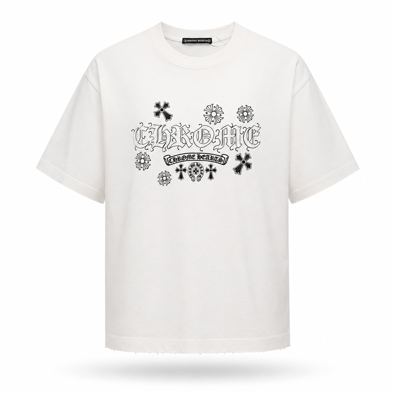 Camiseta Chrome Hearts Arc Banner - Blanca